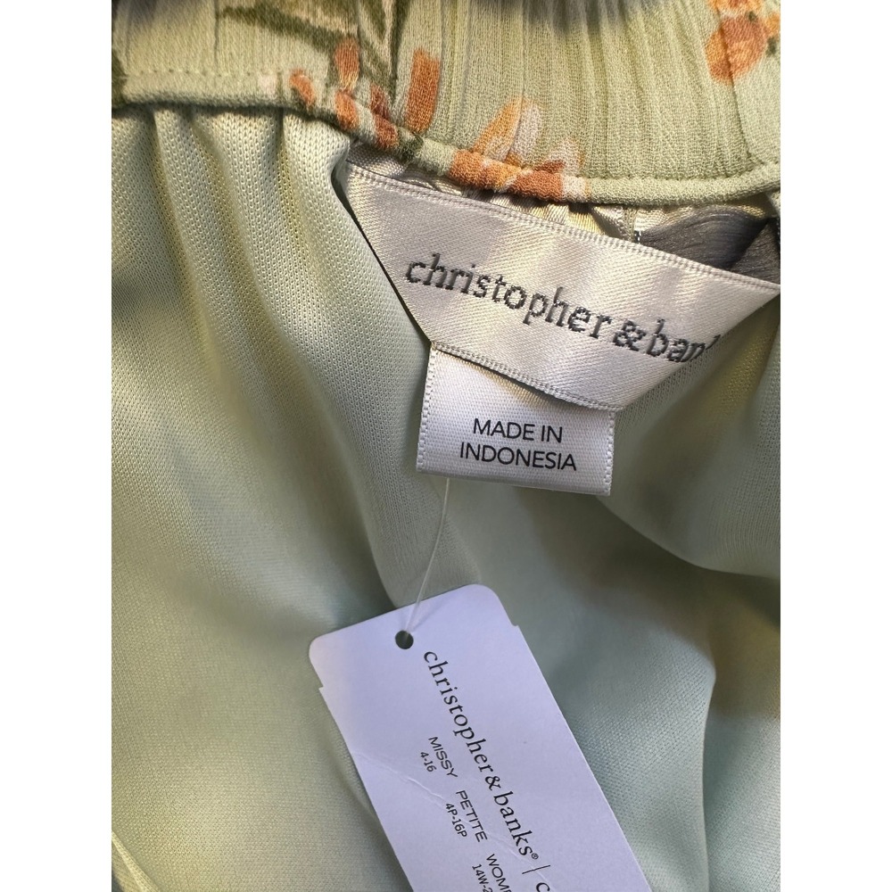 NWT Christopher Banks Floral Ruffle Midi Skirt Boho Cottage Coquette CJ Banks M - Picture 4 of 10